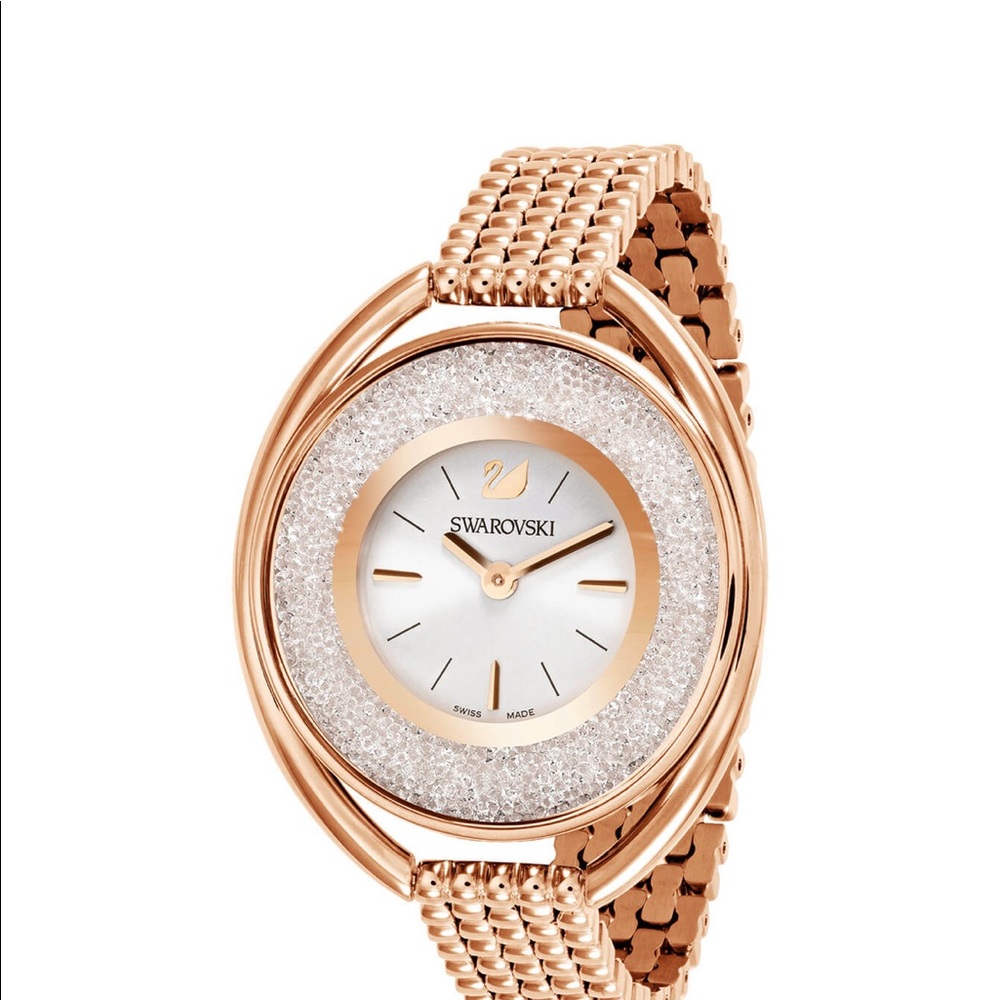 SWAROVSKI CRYSTALLINE OVAL WATCH (rose gold)